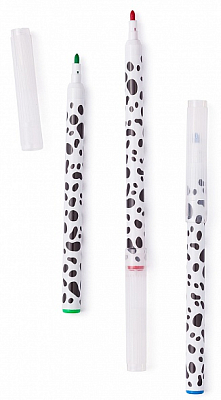 Фломастеры "Hatber", 6 цветов, серия "Далматинцы", рисунок, в блистере