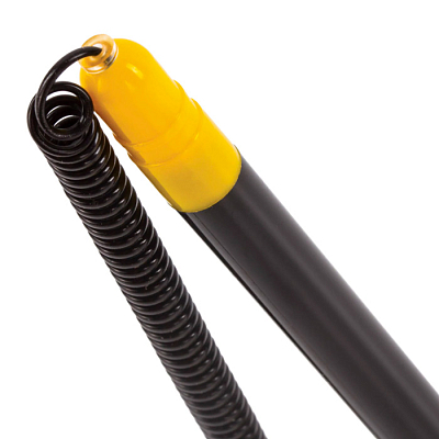 Ручка шариковая настольная "Brauberg", 0,7мм, синяя, жёлто-чёрный корпус, на подставке, с пружиной