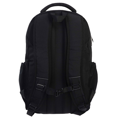 Рюкзак "Hatber", 46х31,5х15см, полиэстер, 2 отделения, 3 кармана, нагрудная стяжка, светоотражающие элементы, серия "Daily - Black"