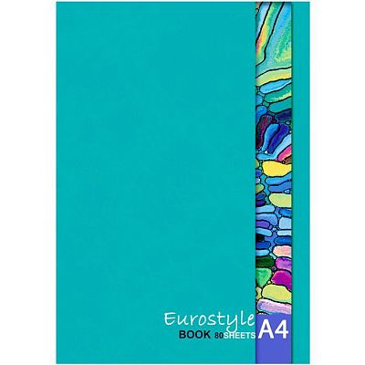 Тетрадь для записи "BG", 80л, А4, клетка, на спирали, серия "Eurostyle №1"