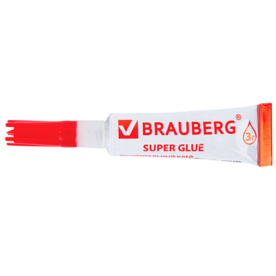 Клей моментальный универсальный "Brauberg", 3гр, в блистере