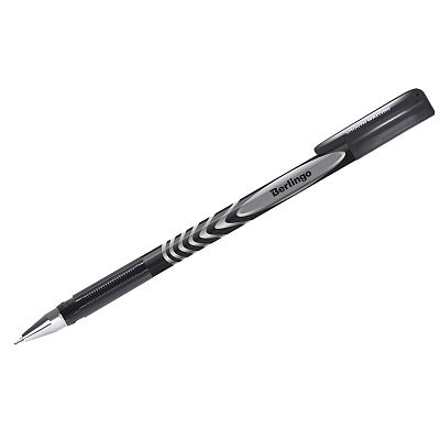 Ручка гелевая "Berlingo G-Line", 0,5мм, чёрная, игольчатый стержень, чёрный корпус