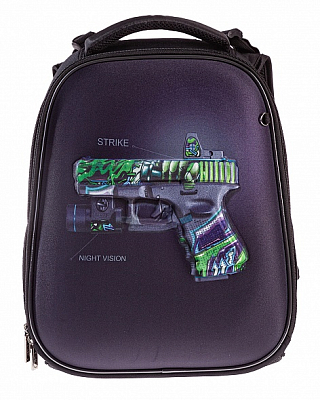 Рюкзак "Hatber", 38x29x12,5см, EVA-материал, 1 отделение, 3 кармана, 3D эффект, нагрудная стяжка, светоотражающие элементы, серия "Ergonomic Light - S