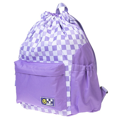 Рюкзак-мешок "Hatber", 44х33х14см, полиэстер, 1 отделение, 3 кармана, серия "Улыбайся"