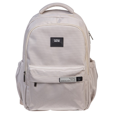 Рюкзак "Hatber", 46x31,5x15см, полиэстер, 2 отделения, 3 кармана, нагрудная стяжка, светоотражающие элементы, серия "Daily - White Sand"