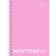 Записная книжка "Hatber Premium", 80л, А6, клетка, ламинация, на гребне, серия "NewTone Pastel - Пион"