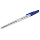 Ручка шариковая "Brauberg Line", 1мм, синяя, прозрачный корпус