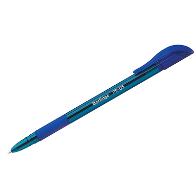 Ручка шариковая "Berlingo" PR-05", 0,5, синяя, чернила на масляной основе, синий тонированный корпус