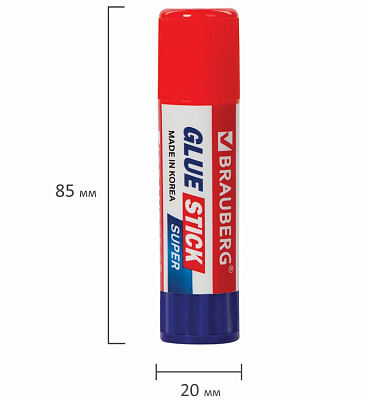 Клей карандаш "Brauberg Super", 8гр, PVP-основа