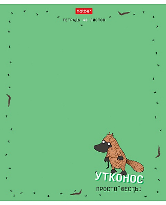 Тетрадь "Hatber", 48л, А5, клетка, ламинация, тиснение, на скобе, серия "Необычные герои"