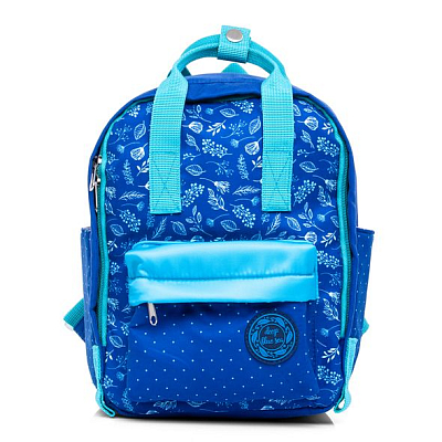 Рюкзак "Hatber", 27х20х13см, твил, 1 отделение, 4 кармана, серия "Stylish - Листья"