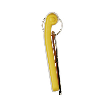 Брелок для ключей "Durable Key Clip", жёлтый, 6 штук в пакете