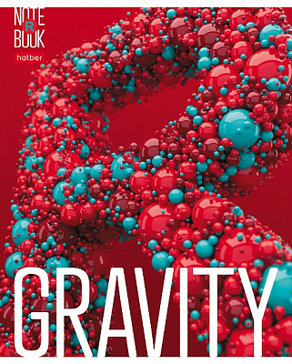 Тетрадь "Hatber", 96л, А5, клетка, лак, на скобе, серия "Gravity"