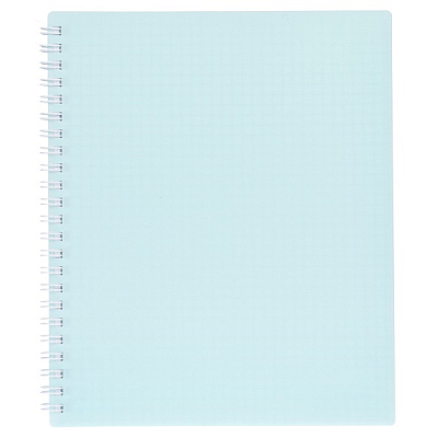 Тетрадь "Hatber", 80л, А5, клетка, пластиковая обложка, на гребне, серия "Canvas - Бирюза"