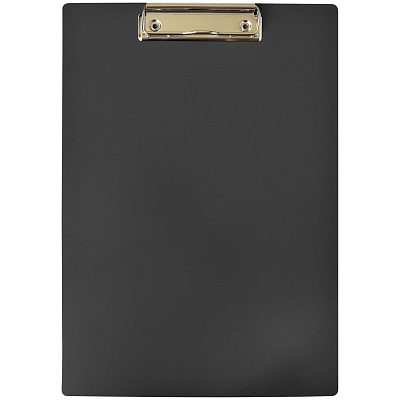 Папка-планшет пластиковая для документов "OfficeSpace", А4, 1000мкм, металлический зажим, чёрная