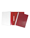 Папка-скоросшиватель пластиковая "Hatber", А5, 140/180мкм, прозрачный верх, красная
