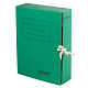 Папка картонная архивная на завязках "Staff", 325х250x75мм, 700л, зелёная