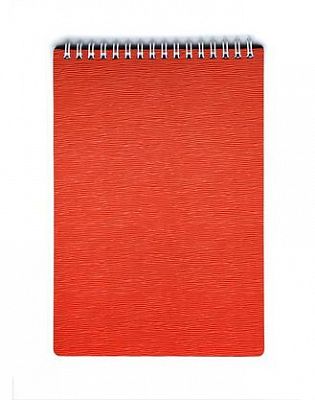 Блокнот "Hatber", 80л, А5, клетка, пластиковая обложка, на гребне, серия "Wood", красный