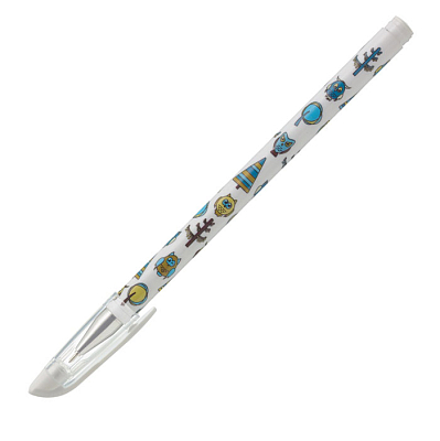 Ручка шариковая "Союз SkyWrite", 0,7мм, синяя, белый корпус с рисунком