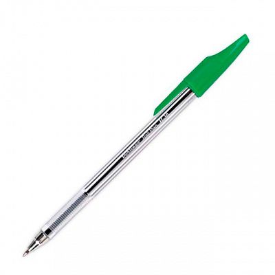 Ручка шариковая "Berlingo" H-30 Зеленая 0,7мм с колпачком и клипом 50шт в карт. Мини-Дисплее