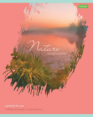 Тетрадь "Hatber Eco", 80л, А5, клетка, на скобе, серия "Nature"