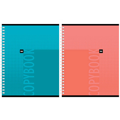 Тетрадь общая "BG", 96л, А5, клетка, двойная обложка, на гребне, серия "Основной цвет"
